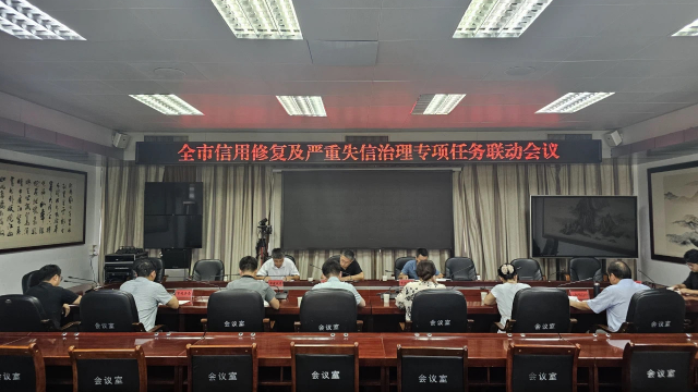 駐馬店市信用修復(fù)及嚴(yán)重失信治理專項(xiàng)任務(wù)聯(lián)動會議召開